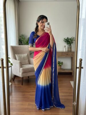 4D Georgette Saree
